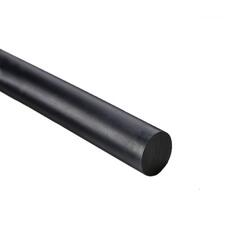 Tyč PA-30 mm 1m černá - polyamidová tyč pro strojní obrábění, 82°Shore