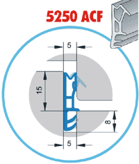 Těsnění profilové 5250 ACF béžová - 1
