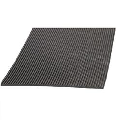 Pryž podlahová rýhovaná SBR70 černá tl. 3 mm - šíře 120 cm