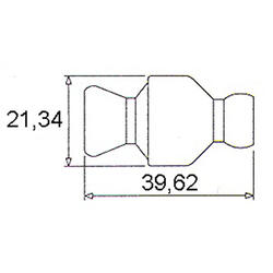 1/4" jednosměrný průtokový ventil - 29451.1 - 2
