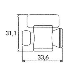 1/4" mezi segmentový ventil 1/4" - 29454.1 - 2
