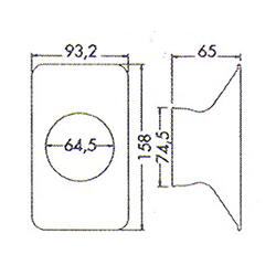 2 1/2" obdélníková sací tryska antistatická (rozměr 15,24x8,89 cm, černá) - 81304AS.1 - 2