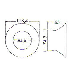 2 1/2" kulatá sací tryska (průměr 11,43 cm) - 81203.1 - 2